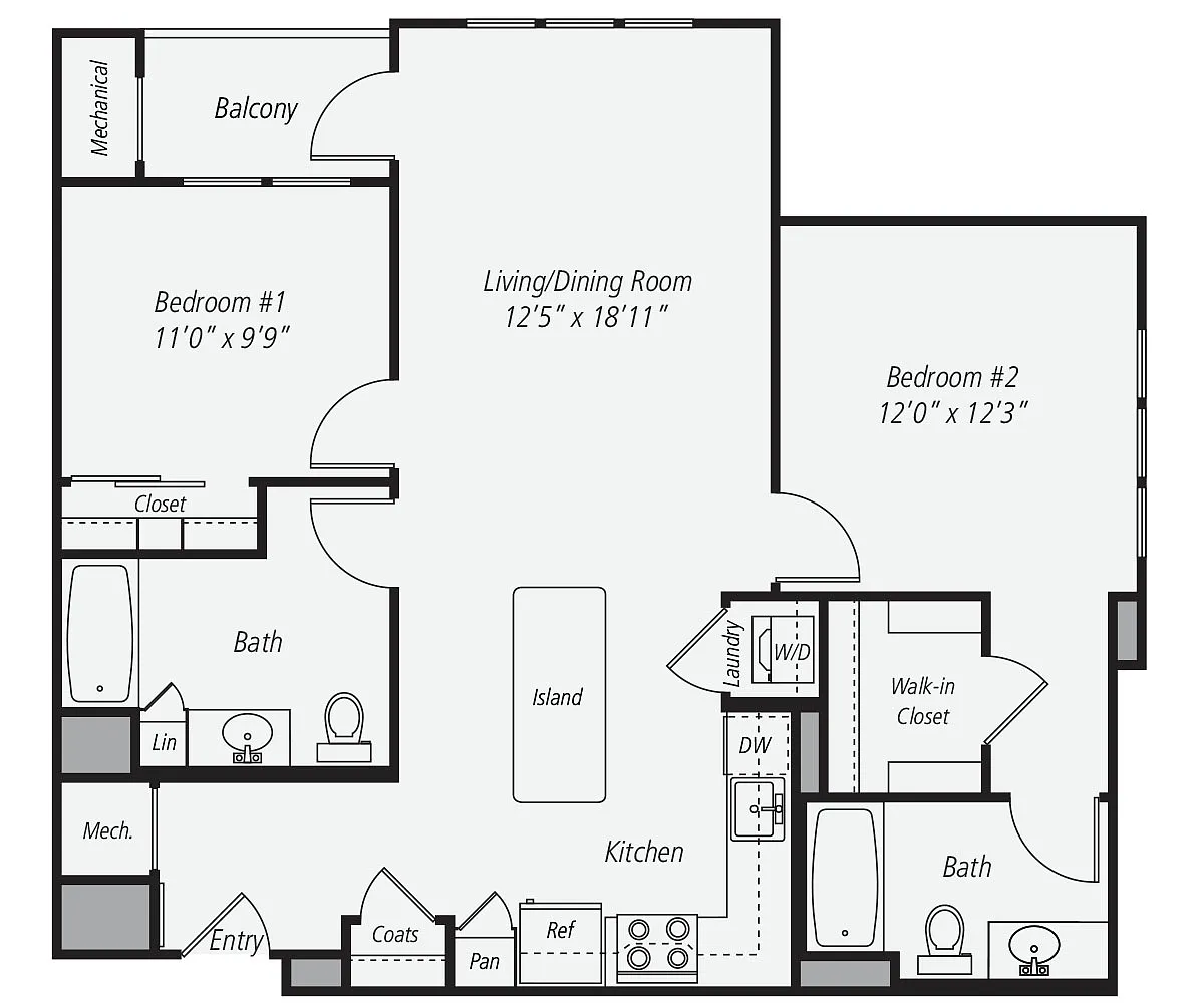 Floor plan B1a-1072