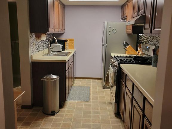 Kitchen. All new stainless steel appliances.