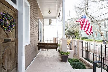 Front porch looking toward St. Charles Avenue