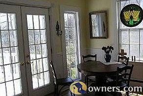 sunny family room off the full length deck