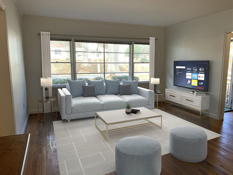 Large, open, bright living room