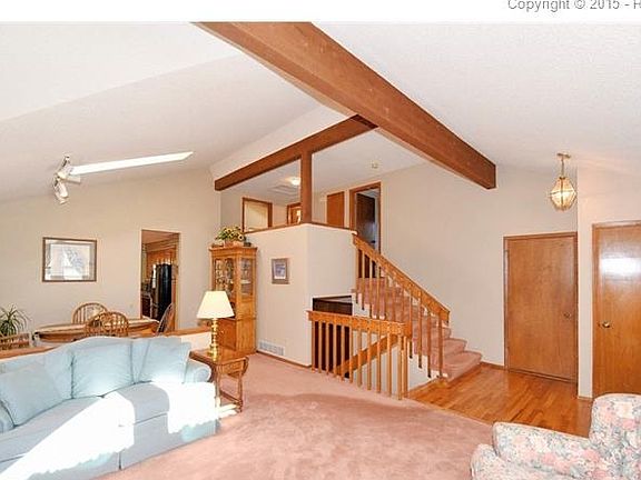 Skylights brighten the interior throughout