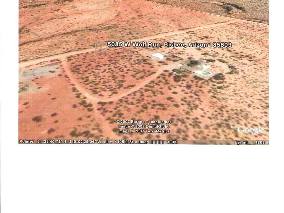 Google Earth showing our driveway, structures and surrounding property