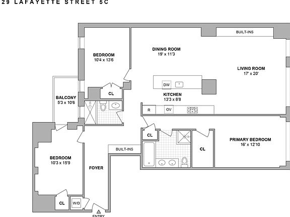 2nd image of 129 Lafayette St APT 5C
