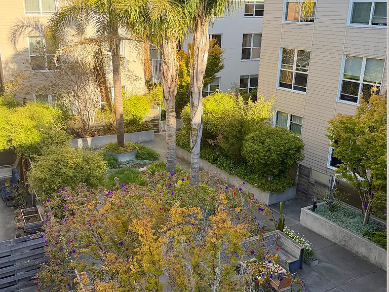 Faces quiet internal courtyard with amazing views.