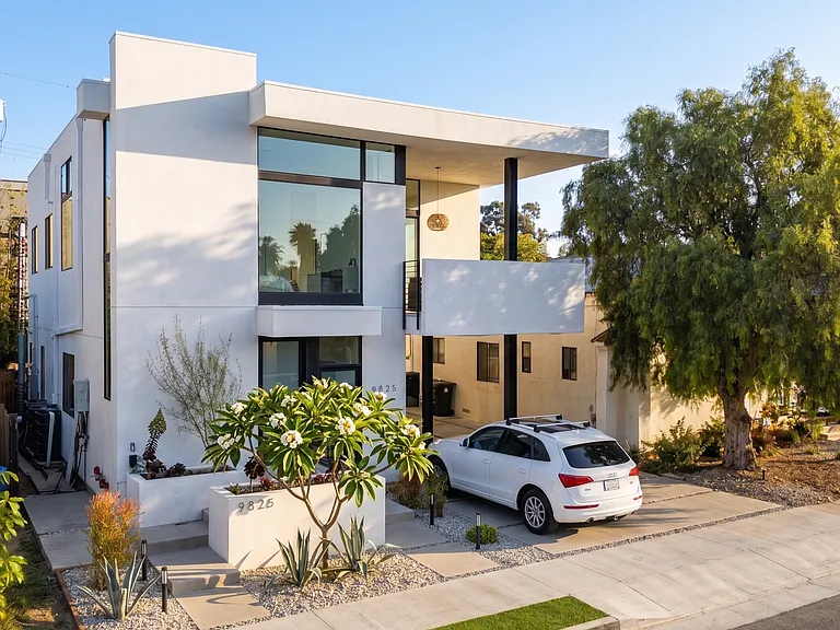 Modern duplex on quiet street