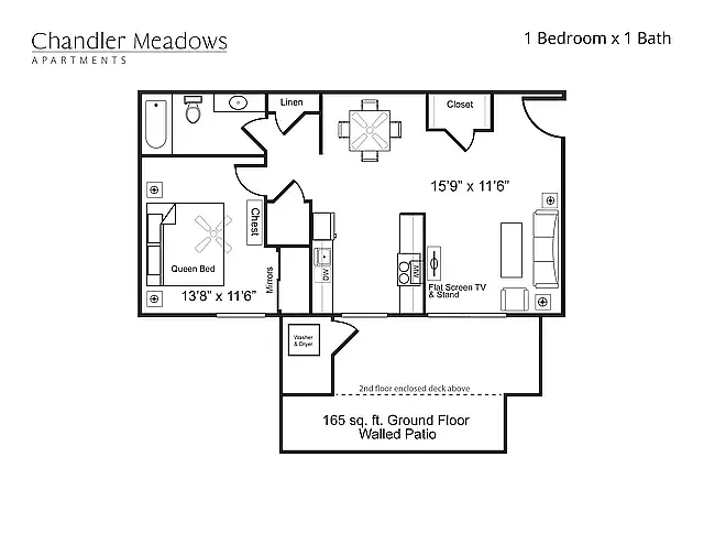 Floor plan 1X1