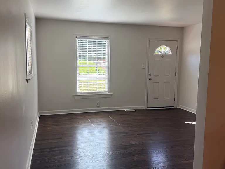 Main living area and front entry