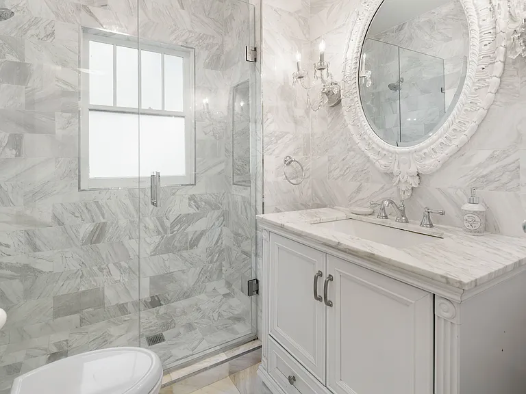 Marble bathroom