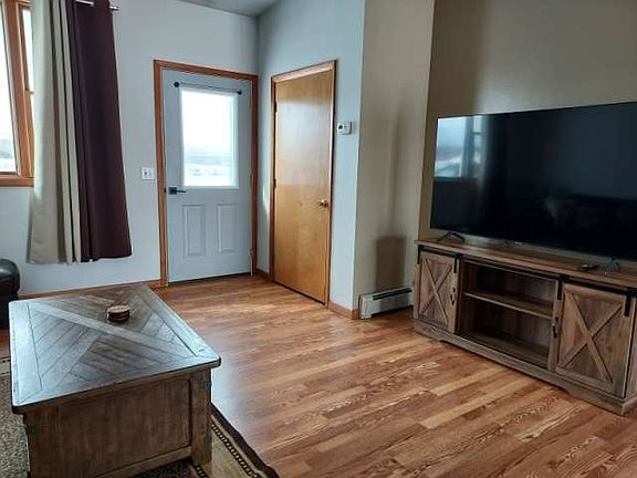 Living Area and Front Entry Door