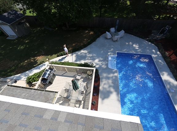 Pool and deck view