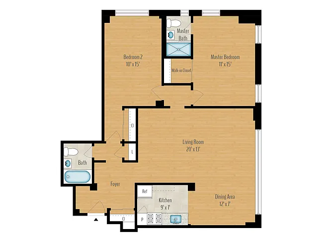 Floor plan 2 Bedroom