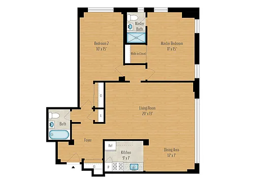 Floor plan 2 Bedroom