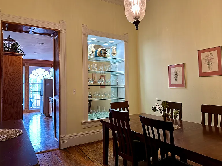 Generously sized dining area