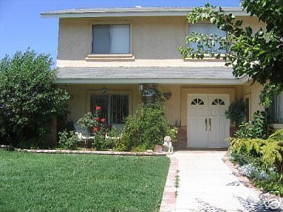 Front yard inside gates