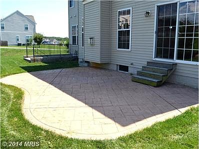 Stone Patio in rear