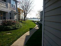 Sidewalk just steps to beach