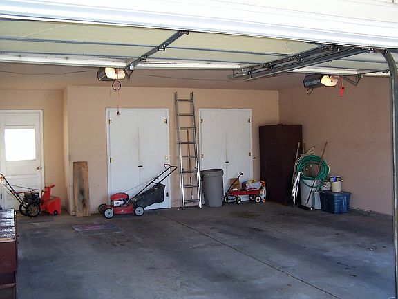 inside 2 car garage
