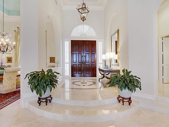 Foyer w/ Mahogany Doors