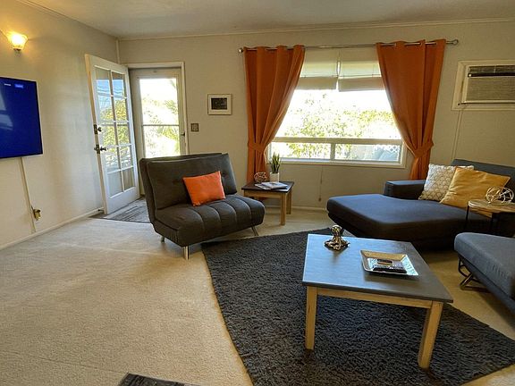 Living room and patio door