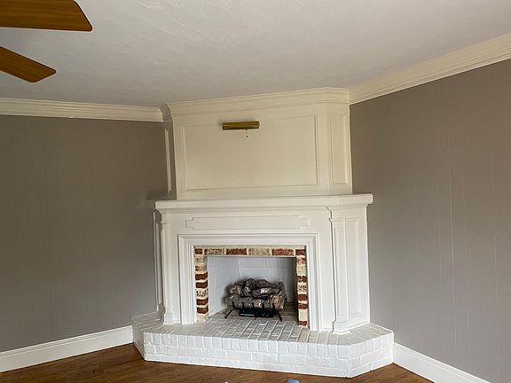 Family room fireplace, this room is right off the kitchen and faces the back yard.
