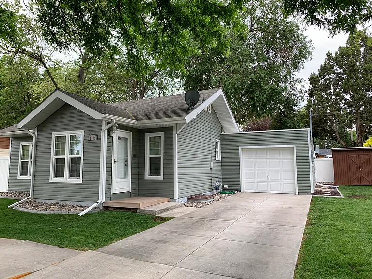 Driveway for off-street parking and a one car garage with automatic opening