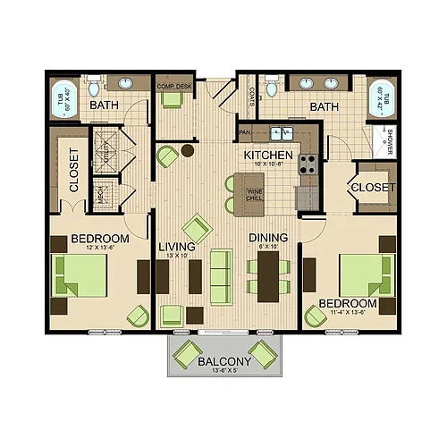 Floor plan B2