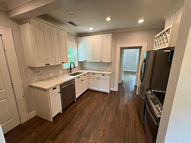 Kitchen, Marble Backsplash and granite countertops