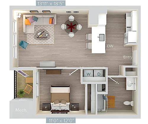 Floor plan A3-HP-urb-784