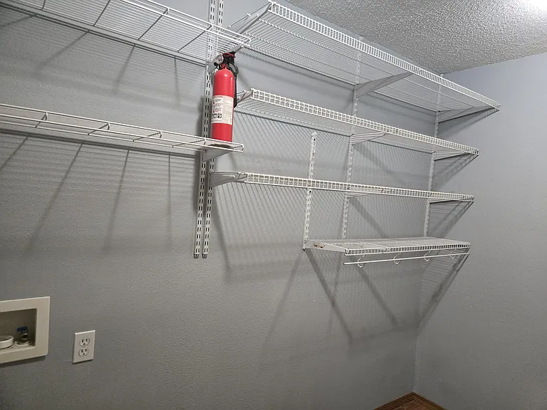Shelving in laundry/pantry