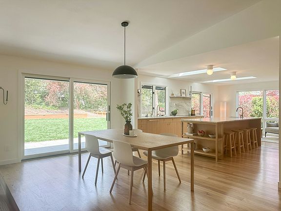 Dining room and kitchen