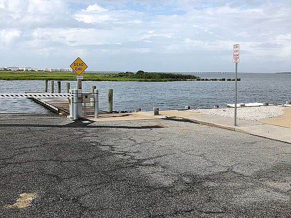Adjacent public boat ramp