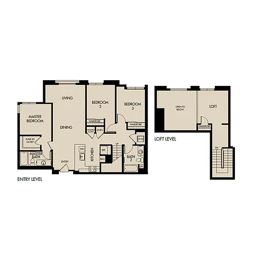 Floor plan Plan 3D Loft