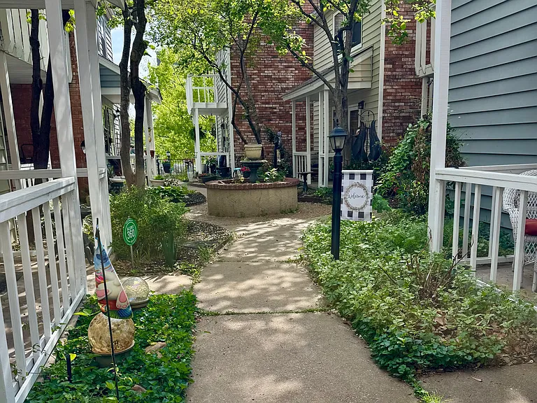 Tranquil well-maintained courtyard