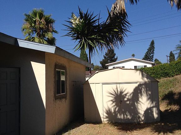 storage shed in back yard
