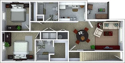 Floor plan Two Bedroom