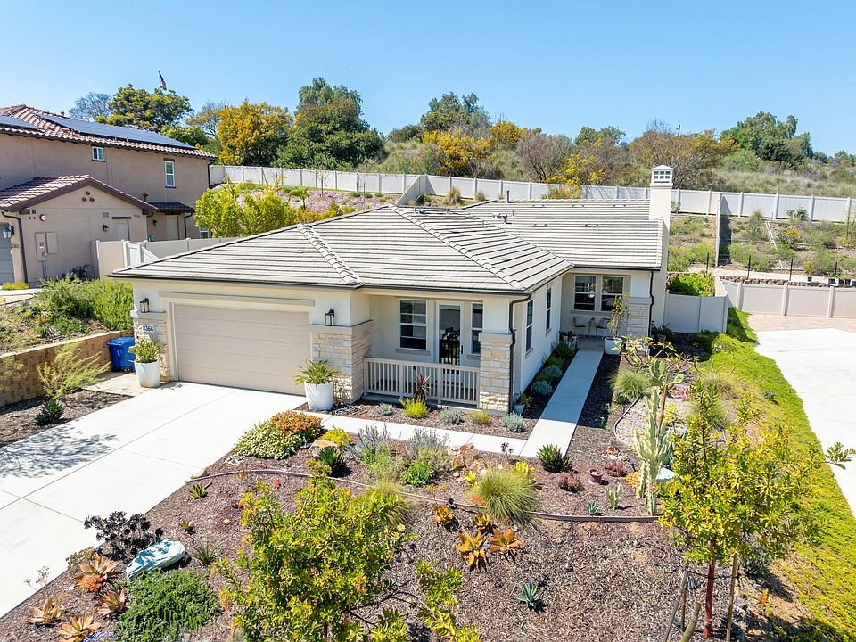 Aerial view of the home