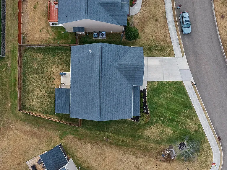 Aerial view of property