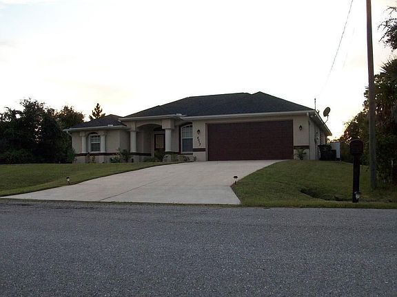 Couple views of the front of the house
