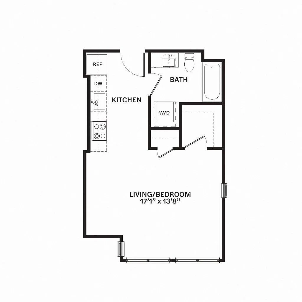 Floor plan Studio A4