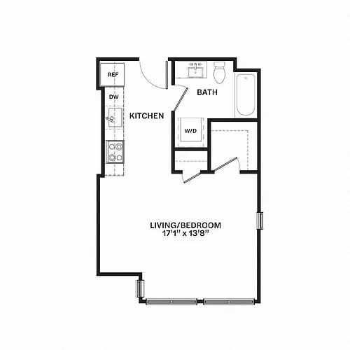 Floor plan Studio A4