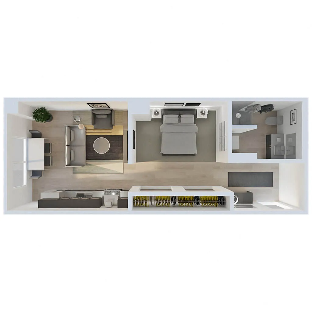 Floor plan JR 1 Bed B5