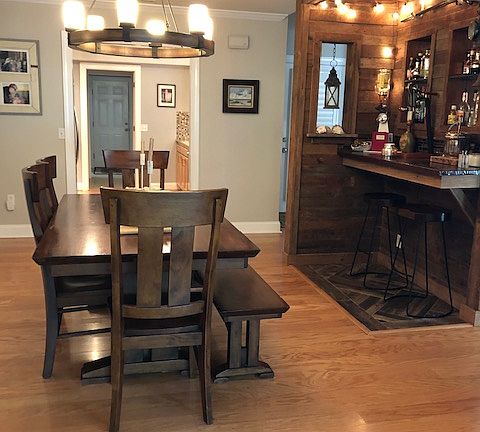 Dining & Custom Barnwood Bar