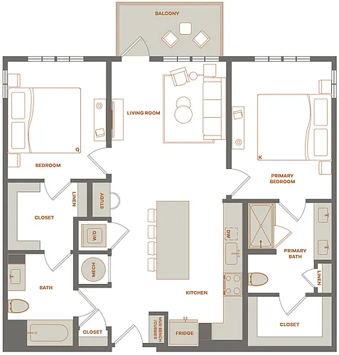 Floor plan B3