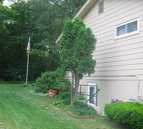 Left Side w/basement entrance