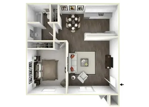 Floor plan One Bed