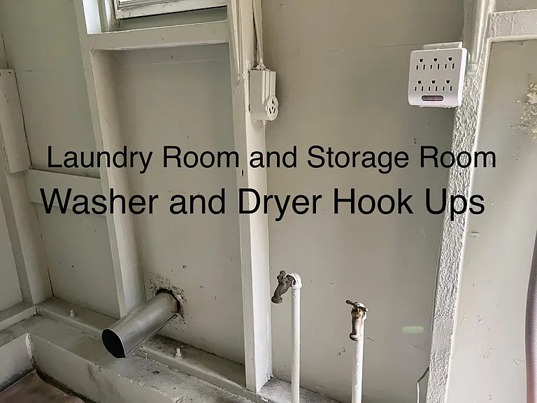 Washer and Dryer hook ups in Laundry Room