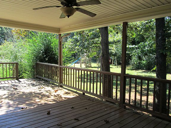 spacious back deck