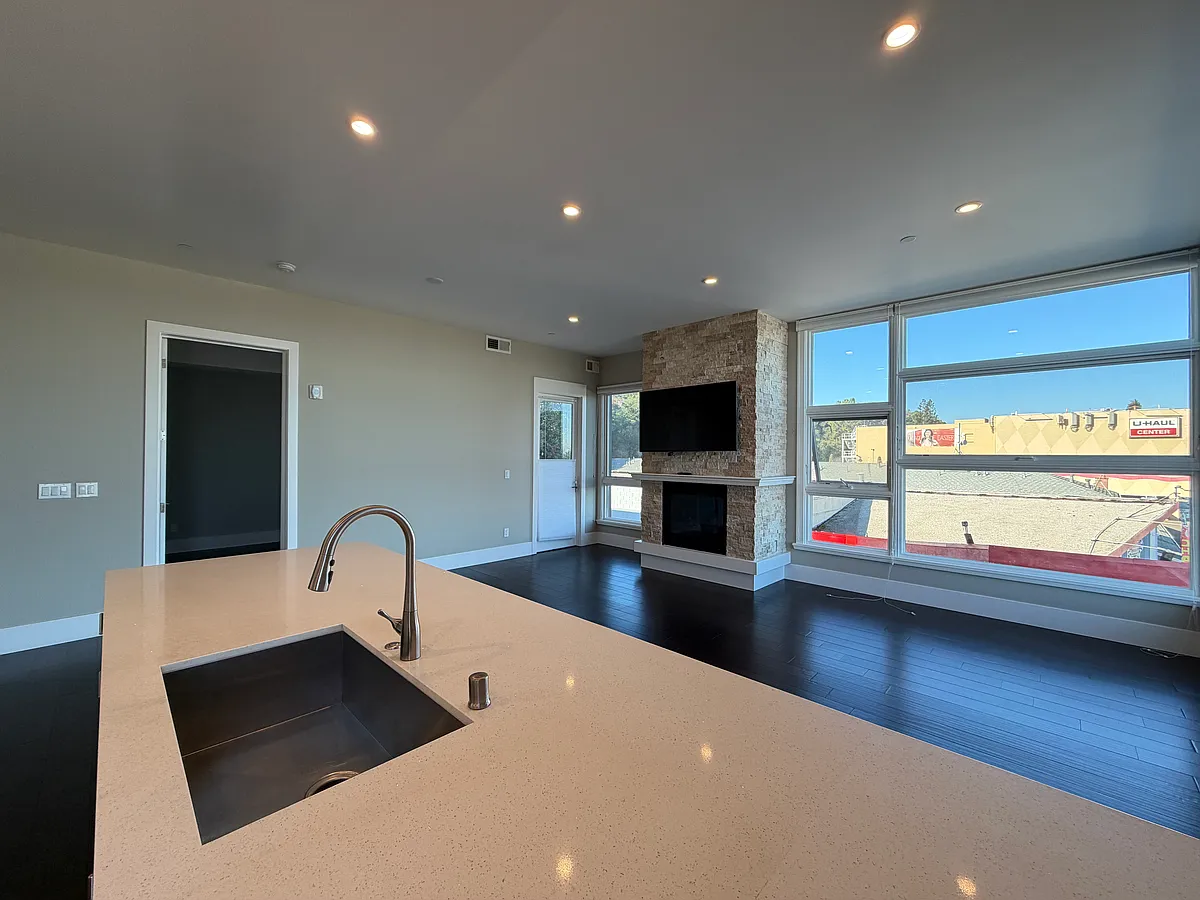 Kitchen open to Living/Dining Space - 600 El Camino Real #201
