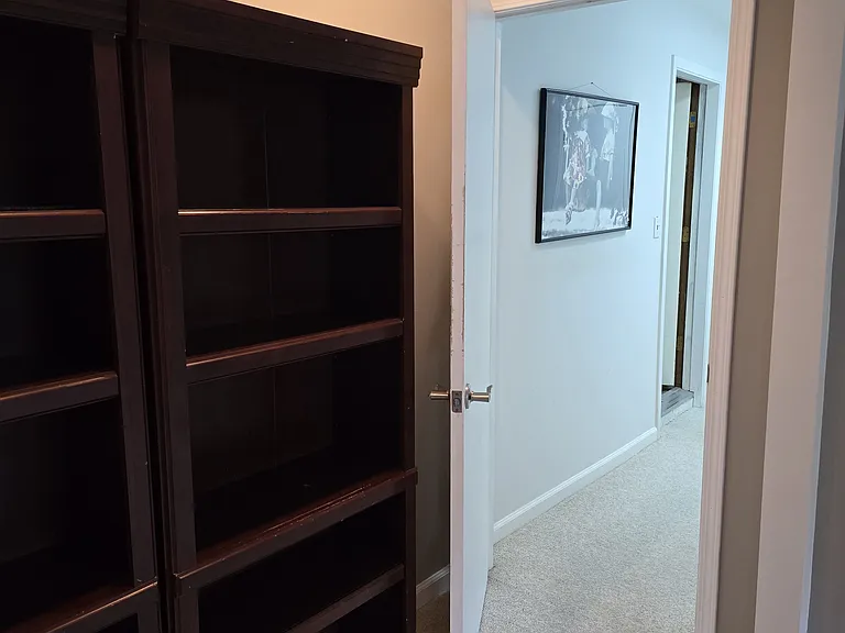 Hallway to kitchen and bathroom.